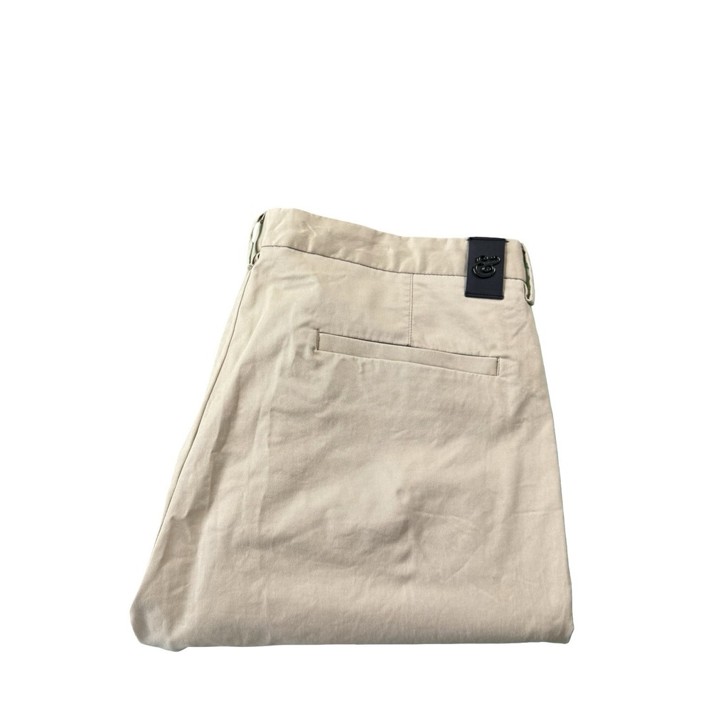 Collars & Co. Brown Cotton Stretch Mens Chino Pant Size 38X30